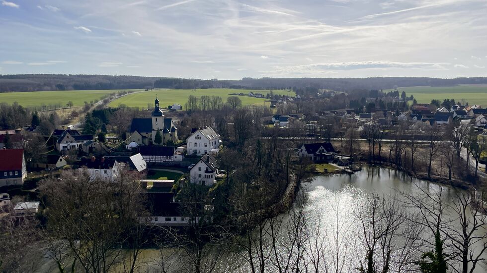 Blick von der Burg Schönfels Blick von der Burg Schönfels