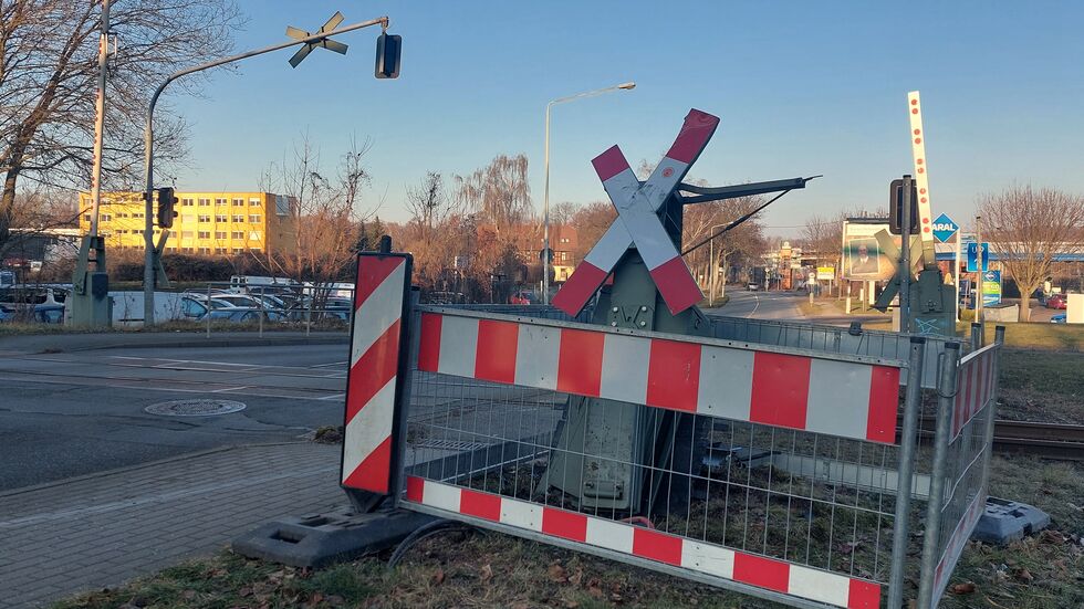Die demolierte Anlage auf der Planitzer Straße.