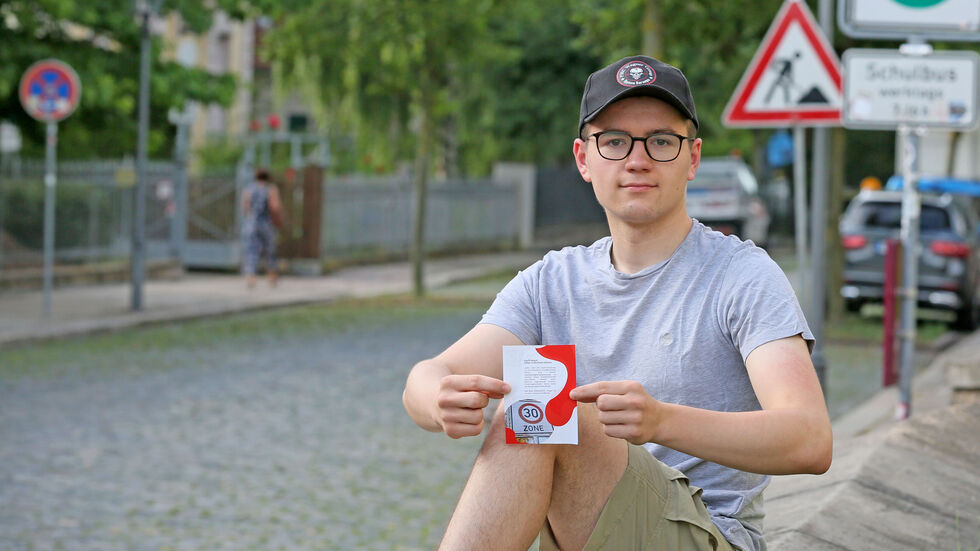 Mika Porzig ist für die Einführung einer Tempo-30-Zone auf der Lindenstraße in Crimmitschau