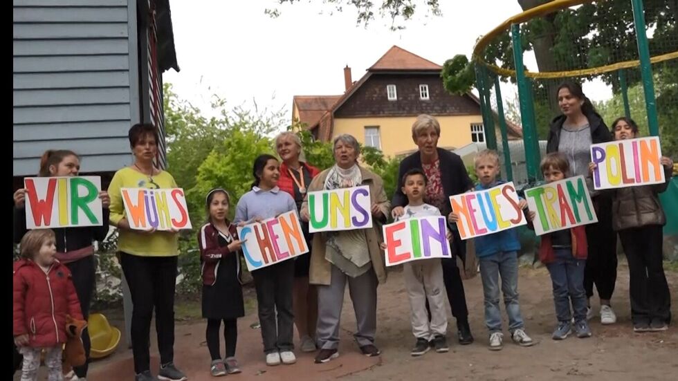 Mit diesem Foto wirbt das Mehrgenerationenhaus  für Geldspenden. 