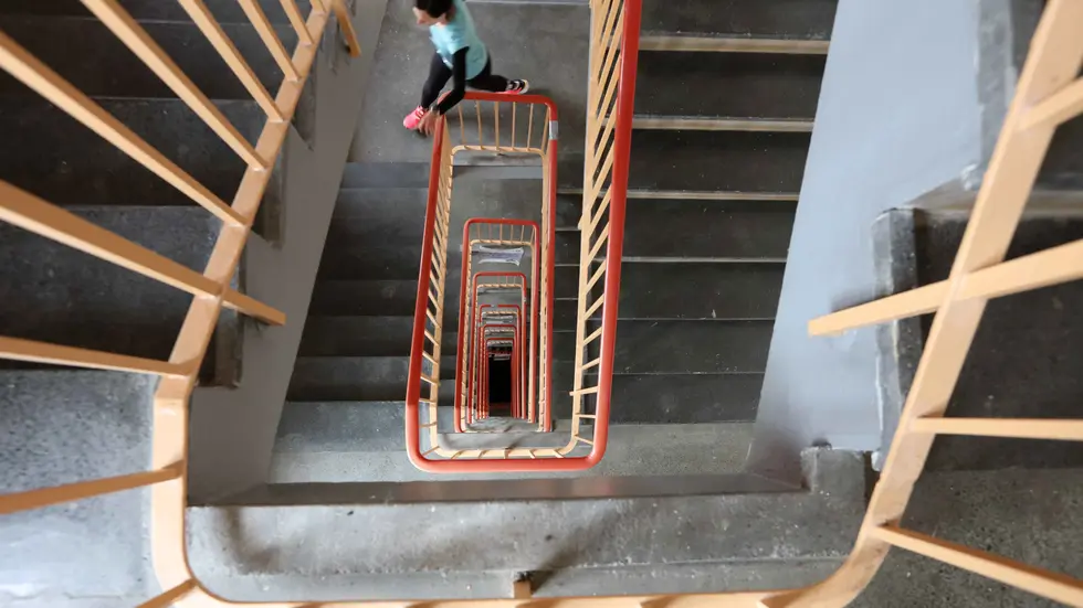 166 Stufen lagen vor den Starterinnen und Startern des Treppenlaufs.