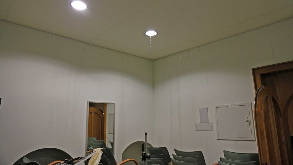 Im Schumannhaus lief das Wasser aus den Lampen.  