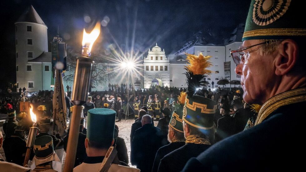 Die Bergparade in Freiberg zieht jedes Jahr viele Besucher an Die Bergparade in Freiberg zieht jedes Jahr viele Besucher an
