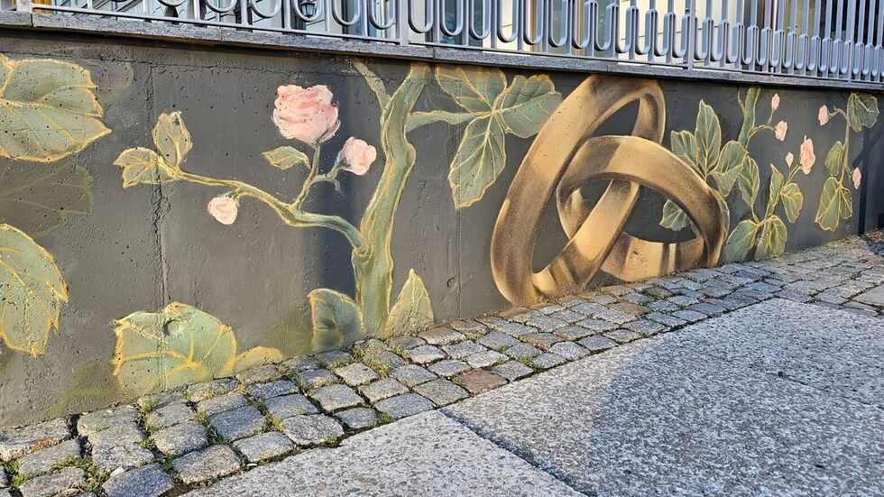 Das Motiv wurde passend zum Thema Hochzeit gewählt.