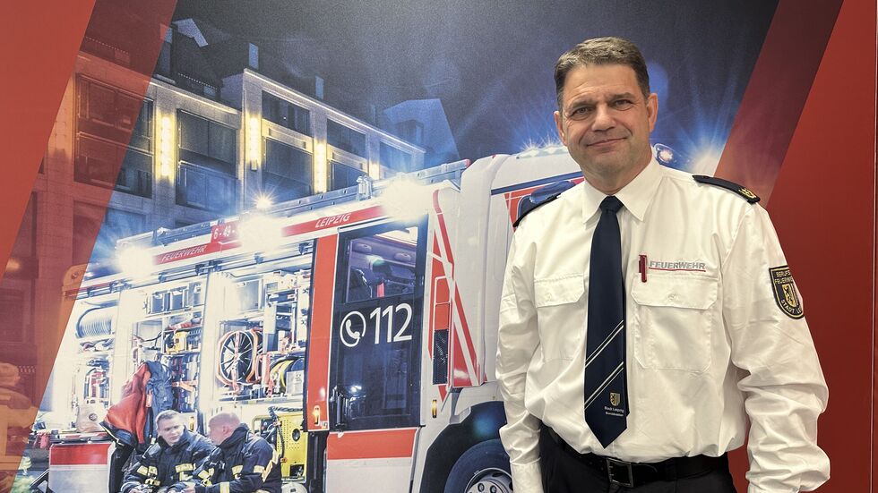 In der Hauptwache: der Leipziger Branddirektionsleiter Axel Schuh. 