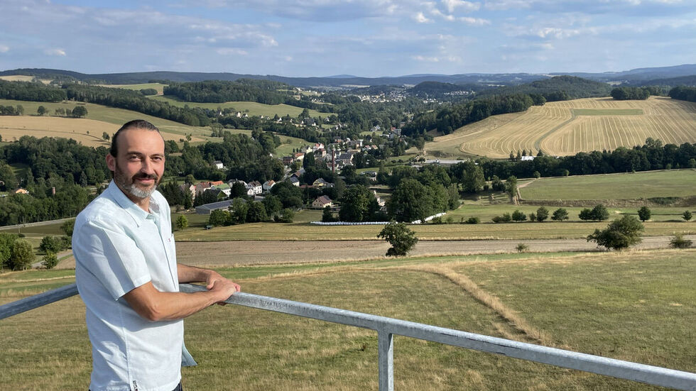 Blick vom Turm ins Erzgebirge Blick vom Turm ins Erzgebirge