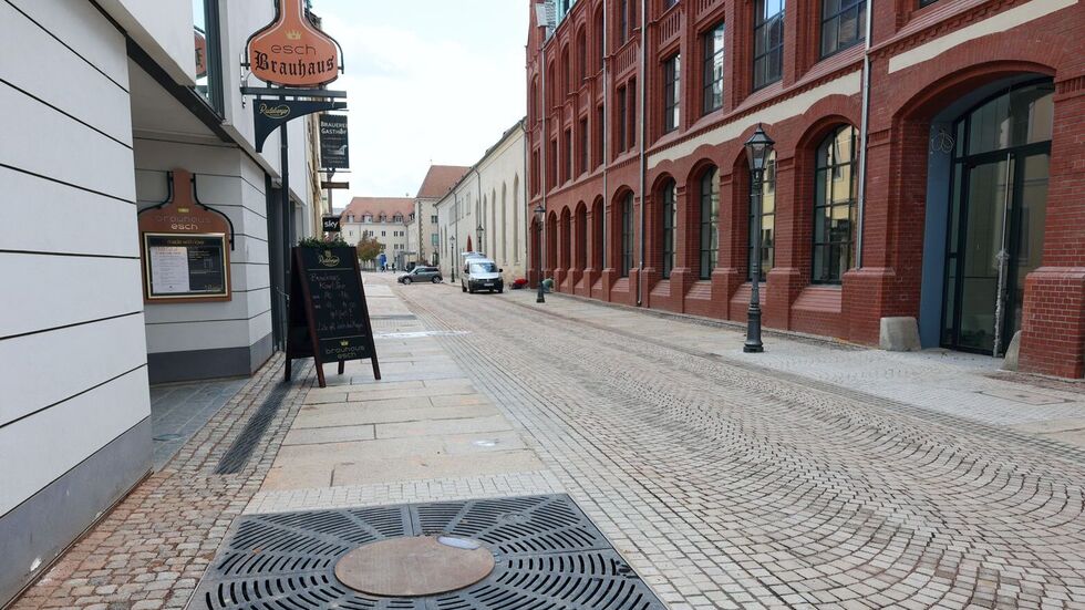 Blick in Richtung Kornmarkt Blick in Richtung Kornmarkt